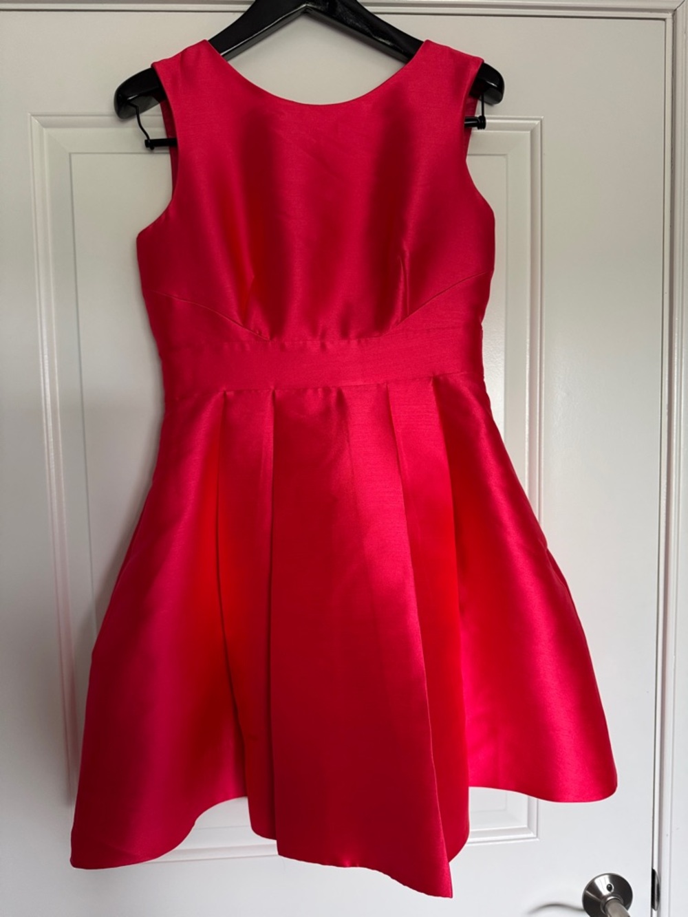 kate spade Hot Pink Satin Fit-and-Flare Dress